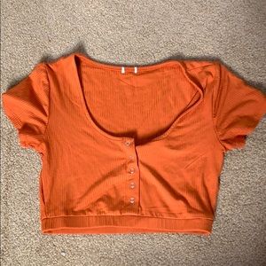 Cropped Button up Shirt